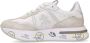 Premiata Lichtgrijze Suède Sneakers Cassie Multicolor Dames - Thumbnail 3