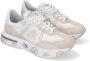 Premiata Lichtgrijze Suède Sneakers Cassie Multicolor Dames - Thumbnail 4