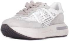 Premiata Logo Sneakers met leren bovenkant