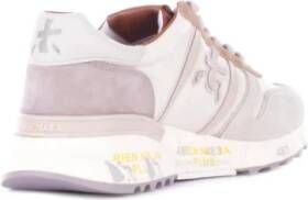 Premiata Logo Voor Suède Details Eco-Leer Rubberen Zool Multicolor Heren