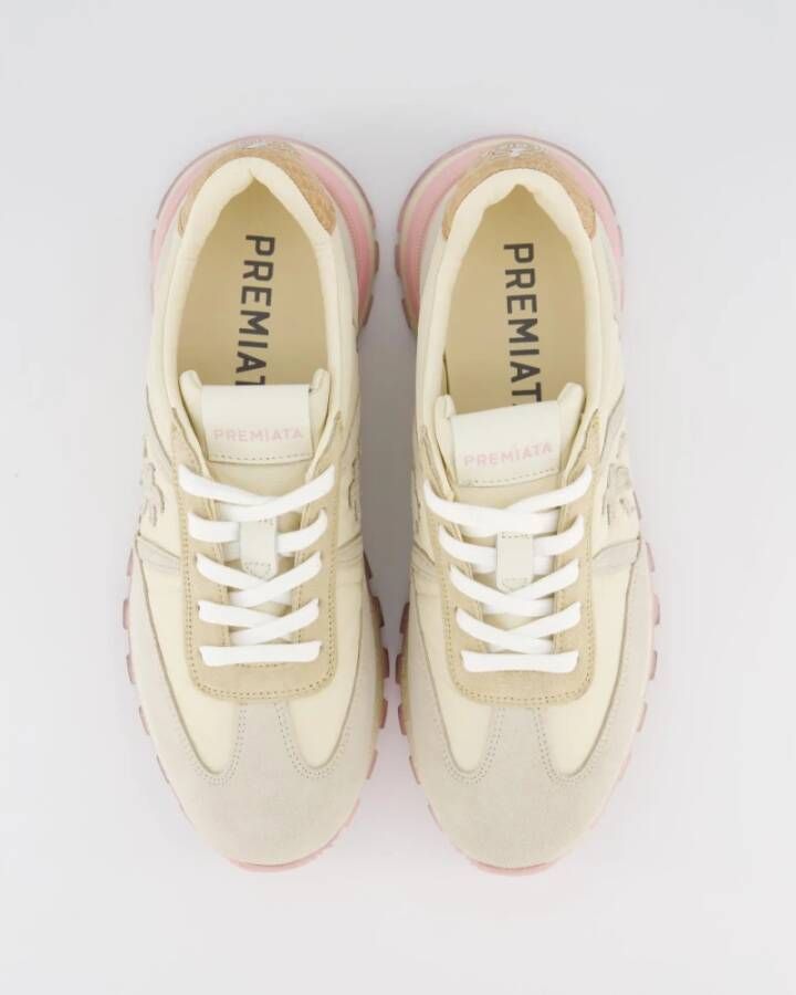 Premiata Beige Rose Low D Sneaker Multicolor Dames