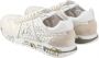 Premiata Lucy D Geperforeerde Canvas Sneakers Wit Zand Beige - Thumbnail 8