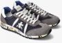Premiata Blauwe Nylon Sneakers met Suède Inzetstukken Blue Heren - Thumbnail 2