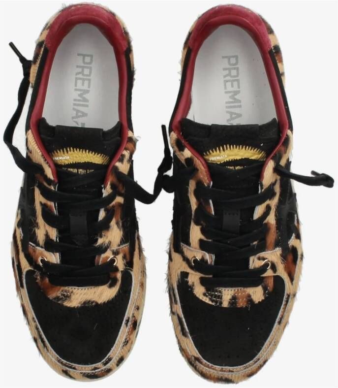 Premiata Luipaard en Suède Sneakers