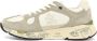Premiata Crème Sneakers met Suède Details Beige Heren - Thumbnail 4