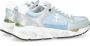 Premiata Mased Sneaker in Zilver en Blauw Multicolor Dames - Thumbnail 3