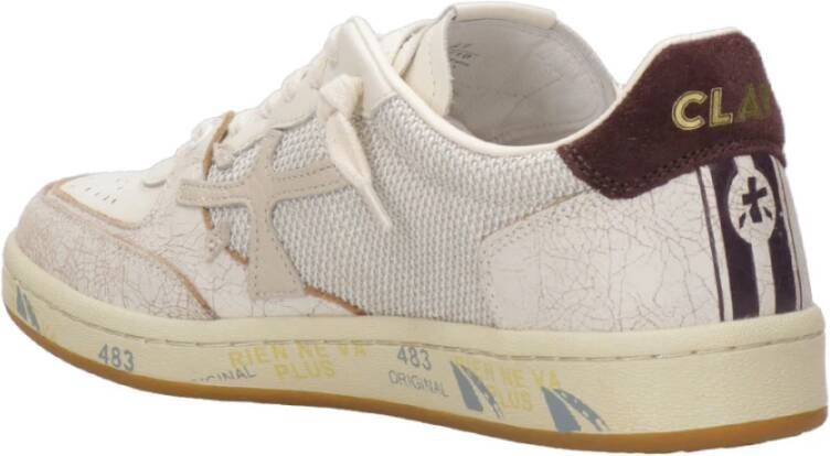 Premiata Mesh Sneakers met Leren Details Beige Heren