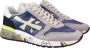 Premiata Blauwe Mick Sneakers met Gekleurde Details Multicolor Heren - Thumbnail 26