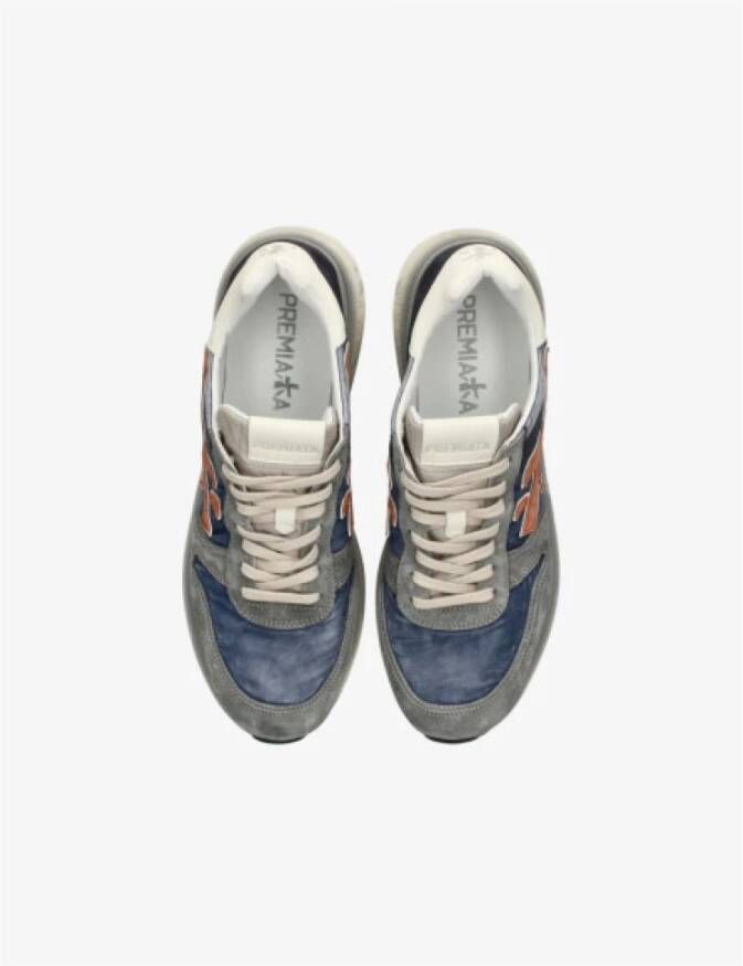 Premiata Mick Heren Sneakers van Leer en Nylon