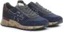 Premiata Mick Mesh Suede Sneakers Blue Heren - Thumbnail 3
