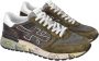 Premiata Groene Sneakers van Mix van Materialen met Kleurrijke Details Green Heren - Thumbnail 13