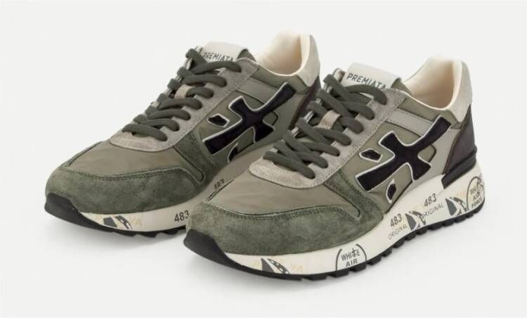 Premiata Militair Groene Mick Sneakers Multicolor Heren