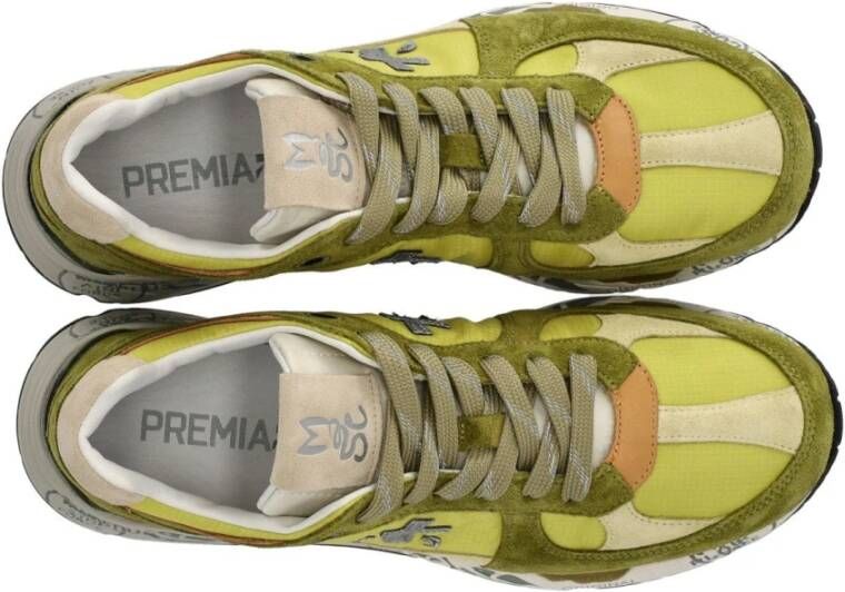 Premiata Militair Groene Suède Leren Sneaker