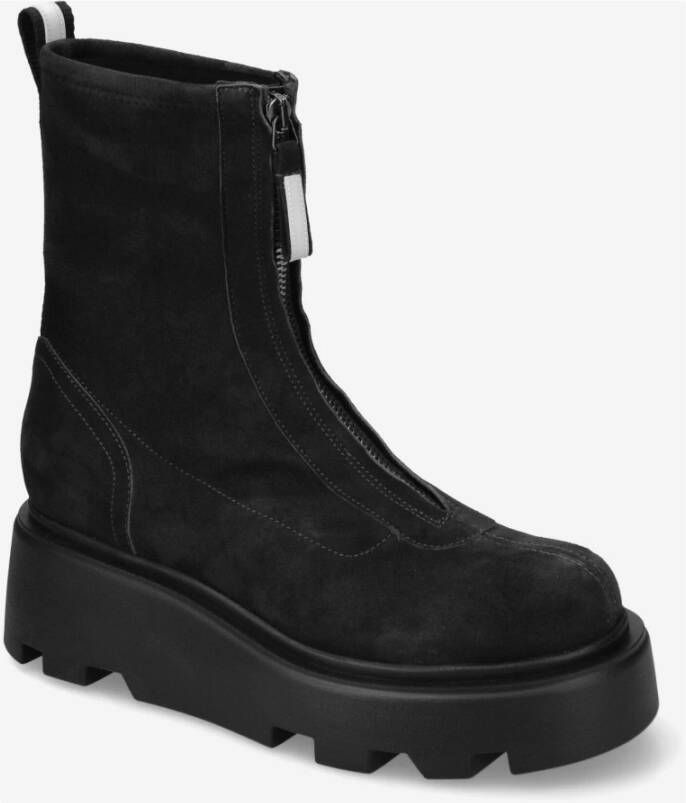 Premiata Peg M6623B suède booties Black Dames