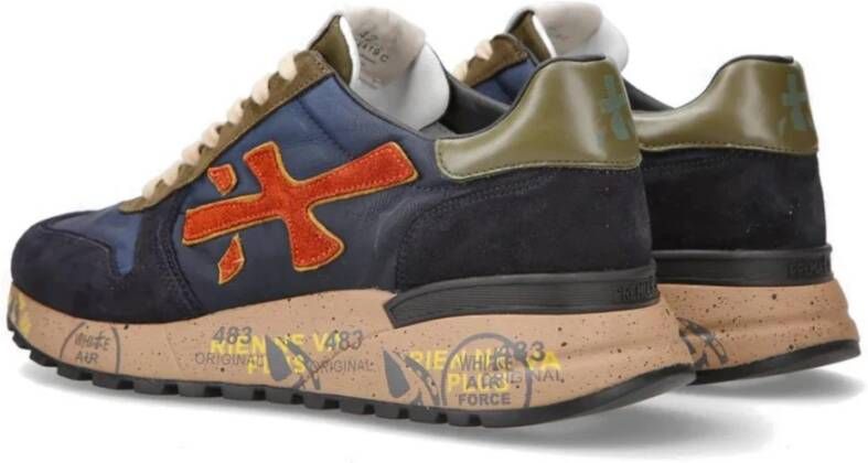 Premiata Multicolor Nylon en Suède Sneaker Multicolor Heren