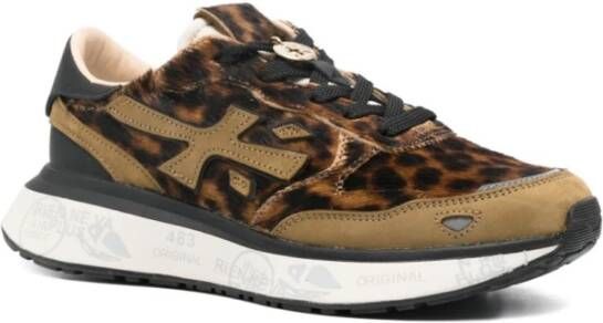 PREMIATA Lage Sneakers Dames Lauryn Maat: 37 Materiaal: Ponyhair Kleur: Bruin - Foto 4