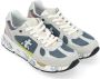 Premiata Multicolor Suède en Denim Sneaker Multicolor Heren - Thumbnail 4