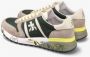 Premiata MultiColour Suède Nylon Lander Sneakers Multicolor Heren - Thumbnail 18