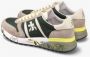 Premiata MultiColour Suède Nylon Lander Sneakers Multicolor Heren - Thumbnail 26