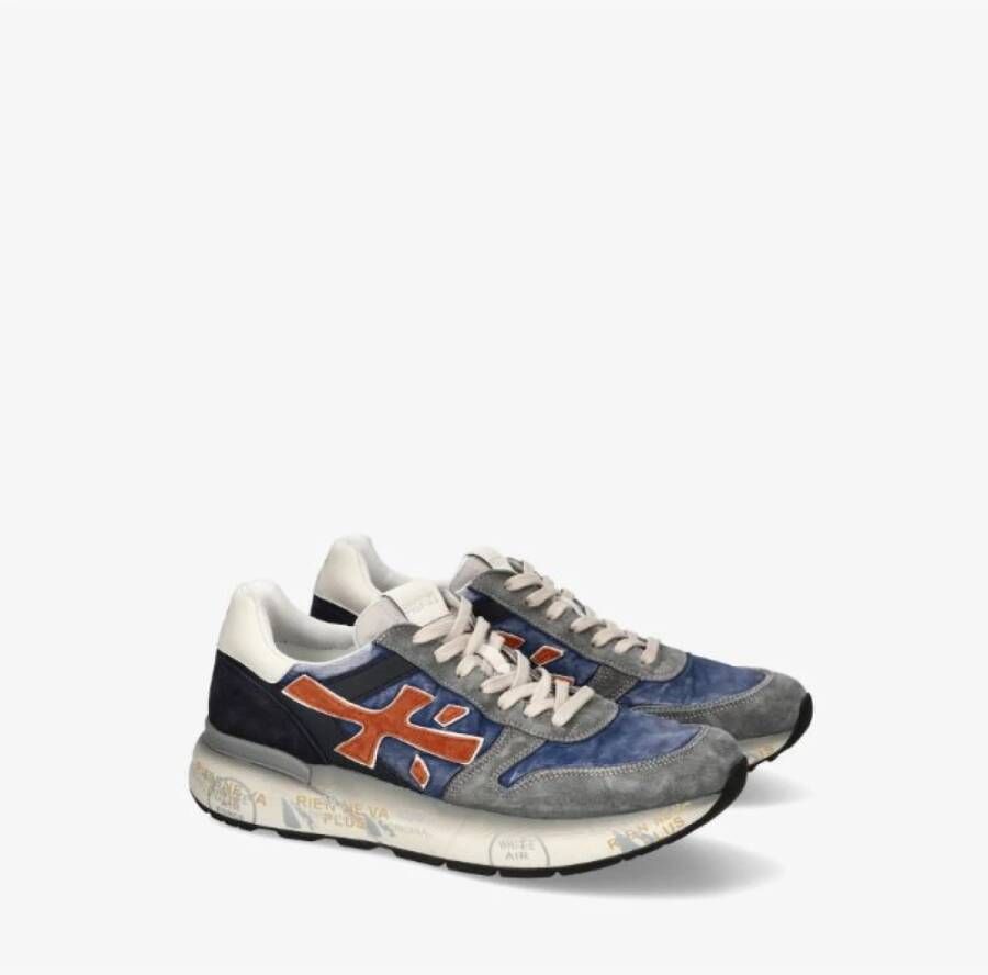 Premiata Multikleur Sneakers met Suède Leren Rand Multicolor Heren