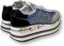 Premiata Sneakers van leer en nylon met logo detail Blauw Dames - Thumbnail 8
