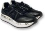 Premiata Elegante en Verfijnde Sneaker van Suède en Nylon Black Dames - Thumbnail 9