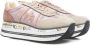 Premiata Roze Stoffen Sneakers met Suède Details Pink Dames - Thumbnail 6