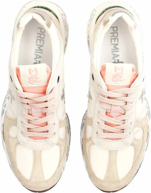 Premiata Roze Panel Sneaker met Logo Patch Multicolor Dames