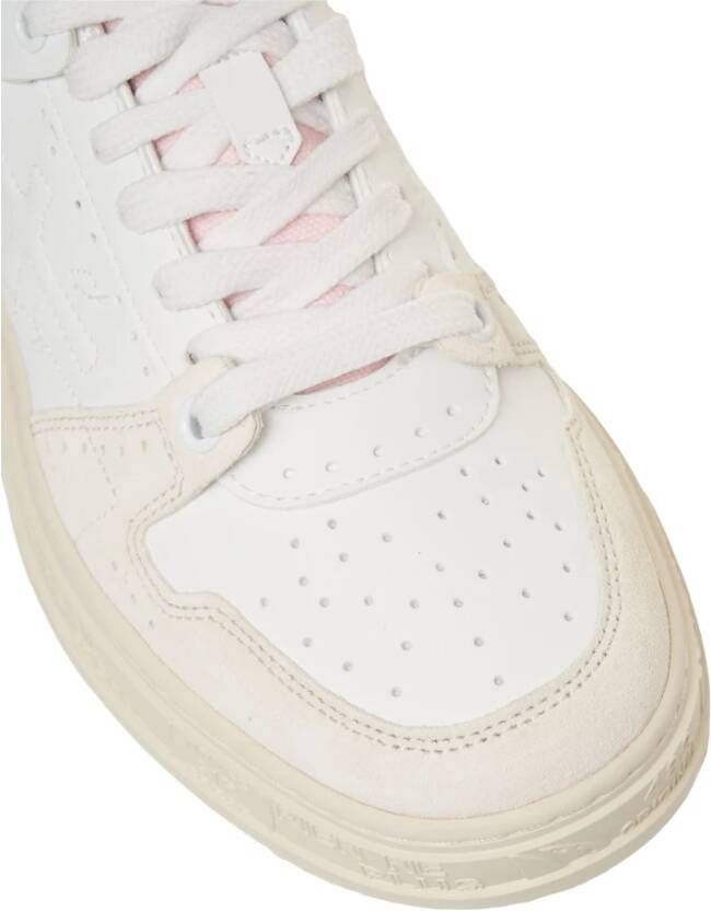 Premiata Roze Sneakers met Suède Details
