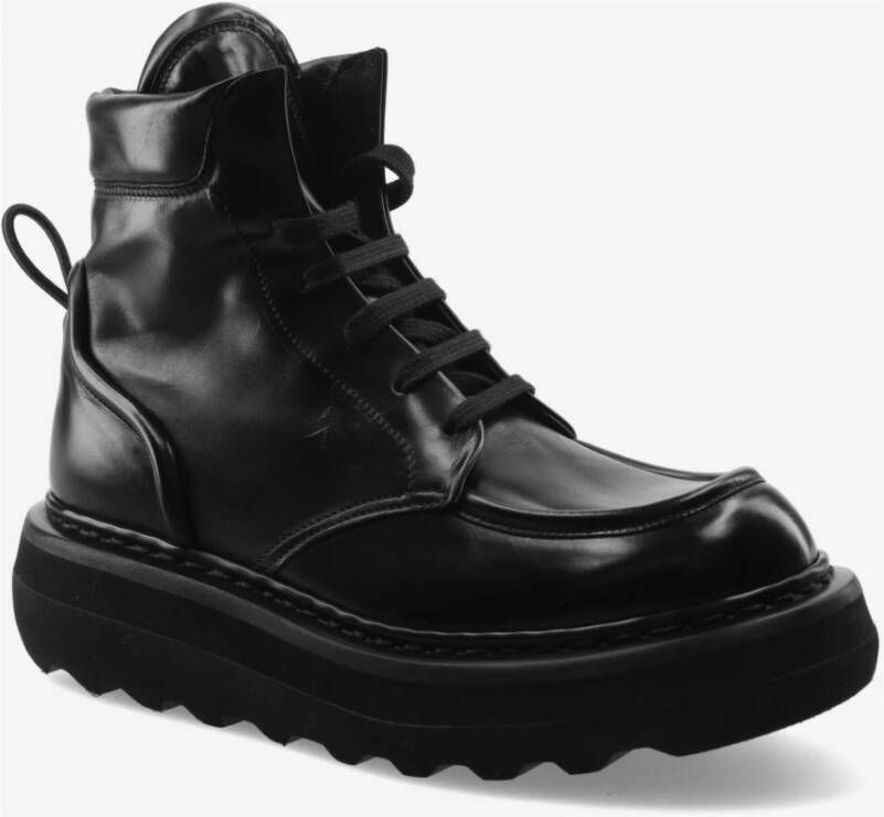 Premiata Enkellaarzen in rubber Cal M6874B Black Dames