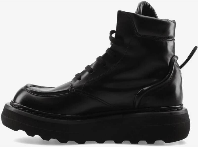Premiata Enkellaarzen in rubber Cal M6874B Black Dames