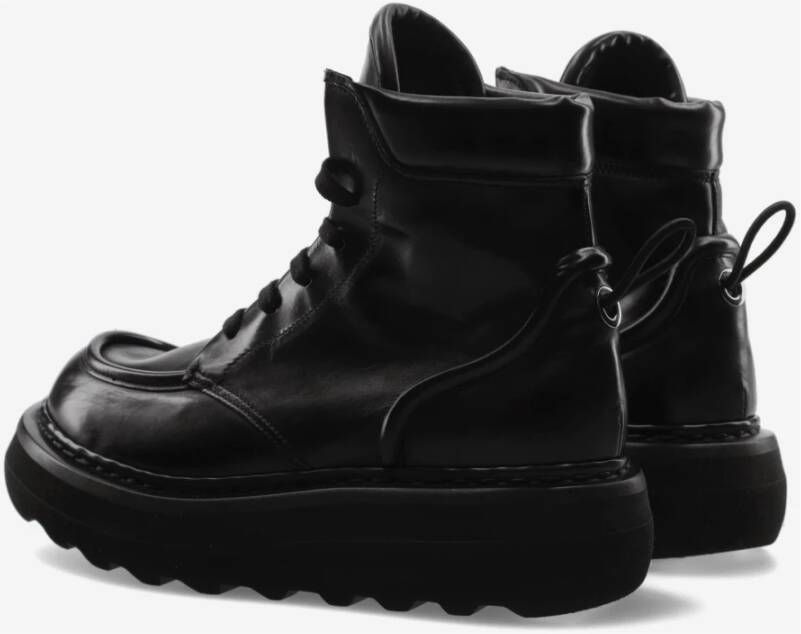 Premiata Enkellaarzen in rubber Cal M6874B Black Dames