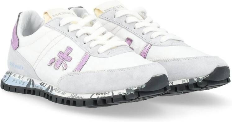 Premiata Seand Sneaker Wit en Lila White Dames