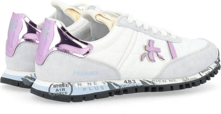 Premiata Seand Sneaker Wit en Lila White Dames