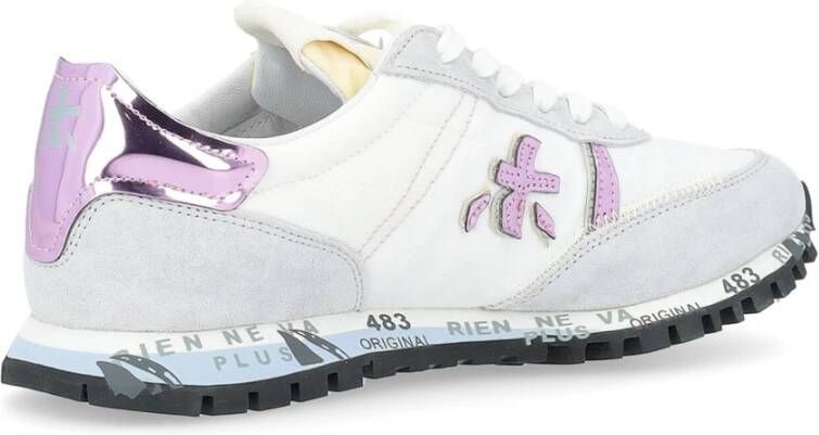 Premiata Seand Sneaker Wit en Lila White Dames