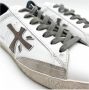 Premiata Lage Top Vintage Leren Sneakers White Heren - Thumbnail 2
