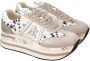 Premiata Stijlvolle sneakers met krokodilleneffect voor dames Beige Dames - Thumbnail 6