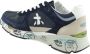 Premiata Blauwe Suède en Nylon Sneakers met Opvallend Logo Blauw Heren - Thumbnail 9