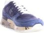 Premiata Zachte suède en nylon sneakers met aangepaste logo zool Blauw Heren - Thumbnail 10