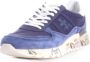 Premiata Zachte suède en nylon sneakers met aangepaste logo zool Blauw Heren - Thumbnail 11