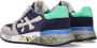 Premiata Leren en stoffen sneakers met rubberen zool Blue Heren - Thumbnail 6