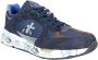 Premiata Blauwe Leren Sneakers met Suede en Nylon Inzetstukken Blue Heren - Thumbnail 2