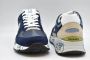 Premiata Blauwe Suède en Nylon Sneakers met Opvallend Logo Blauw Heren - Thumbnail 6