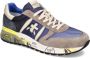 Premiata Grijze Lander Sneakers met Gekleurde Zool Multicolor Heren - Thumbnail 8