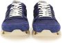Premiata Zachte suède en nylon sneakers met aangepaste logo zool Blauw Heren - Thumbnail 14