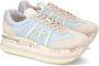 Premiata Beige Leren Sneakers Multicolor Dames - Thumbnail 23