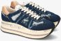 Premiata Denim Platform Sneakers Beth VAR 6714 Multicolor Dames - Thumbnail 16