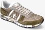 Premiata Eric Low Top Sneakers Beige Heren - Thumbnail 4
