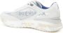 Premiata Leren Logo Sneakers Rubberen Zool White Heren - Thumbnail 4