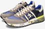 Premiata Grijze Lander Sneakers met Gekleurde Zool Multicolor Heren - Thumbnail 12